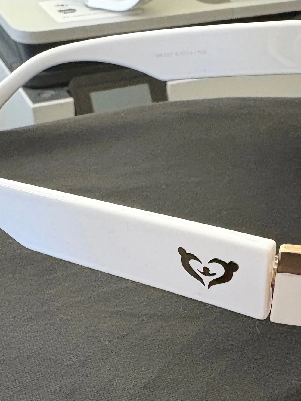 White Oversized Square Sunglasses with Black Lenses